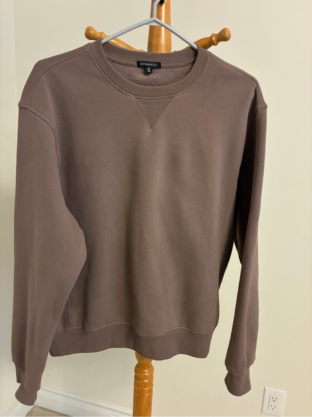 Dynamite Crewneck Sweatshirt in Brown Taupe